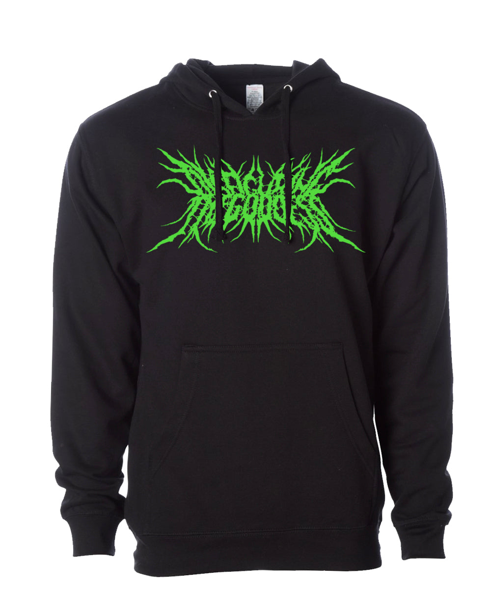 Disfiguring The Goddess Logo Hooded Sweatshirt (Green Glow)