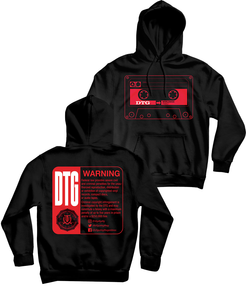 Disfiguring The Goddess Warning Hooded Sweatshirt