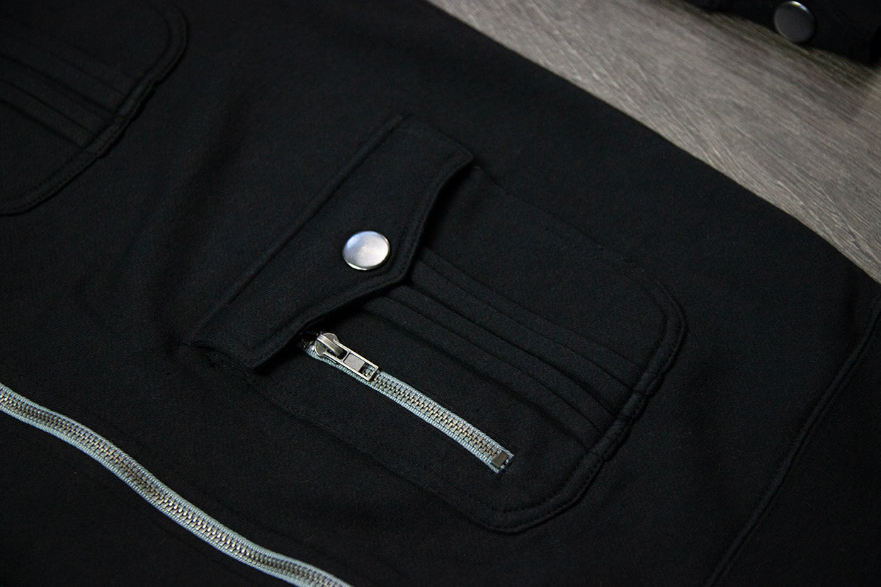 M65 Military Zip Hooded Sweatshirt