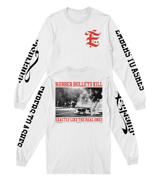 Everlast Rubber Bullets Kill Longsleeve Shirt (White) *PREORDER SHIPS 8/28