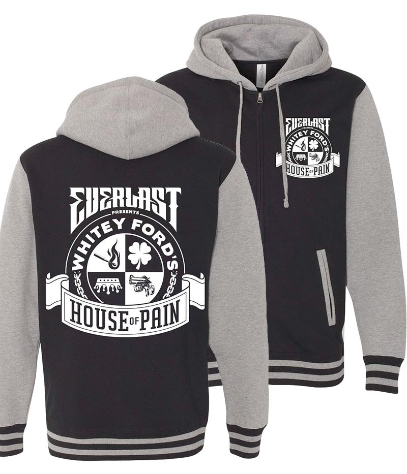 Everlast Whitey Ford's House Of Pain Varsity Zip Hooded Sweatshirt