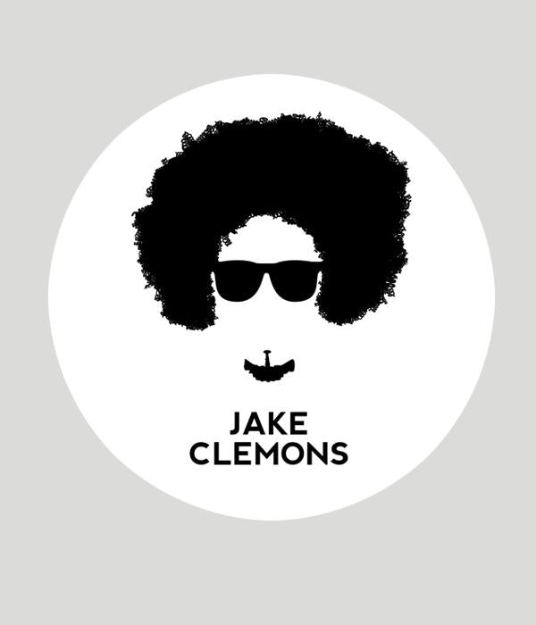 Jake Clemons Face Sticker