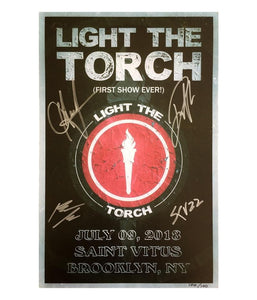 Light The Torch July 9 2018 Brooklyn Poster (Signed - Ltd Ed)