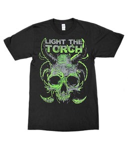 Light The Torch Green Skull Shirt