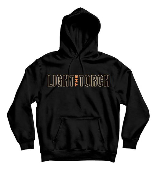 Light The Torch Flames Pullover Hooded Sweatshirt